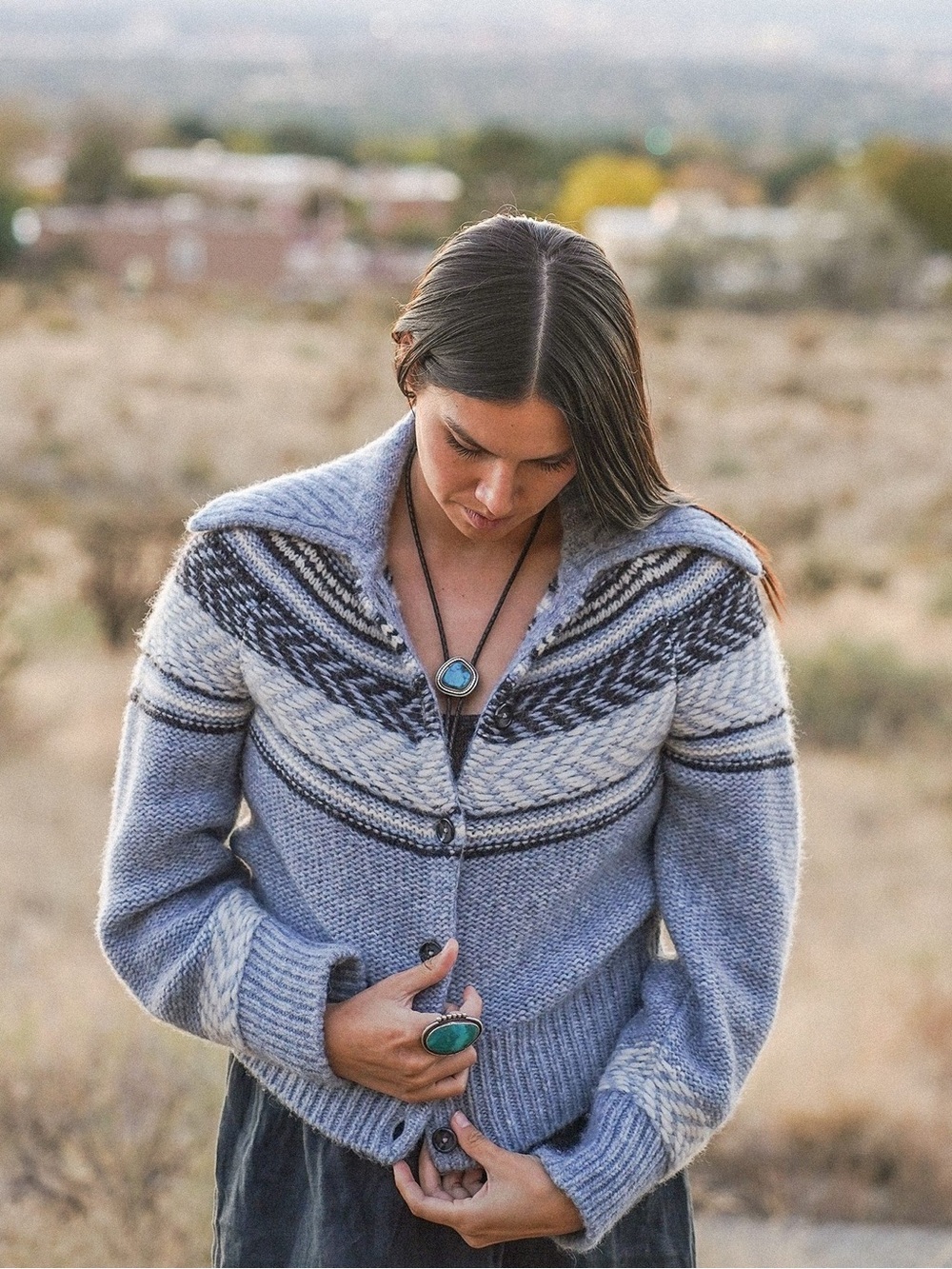 THE EYEDAZZLER SWEATER: Native Knitter x Faherty Size M NWOT